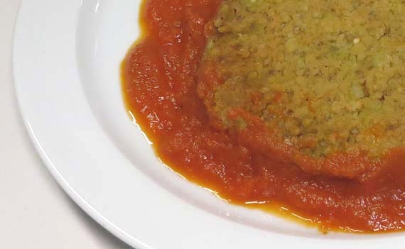 Barazki hanburgerra tomatearekin